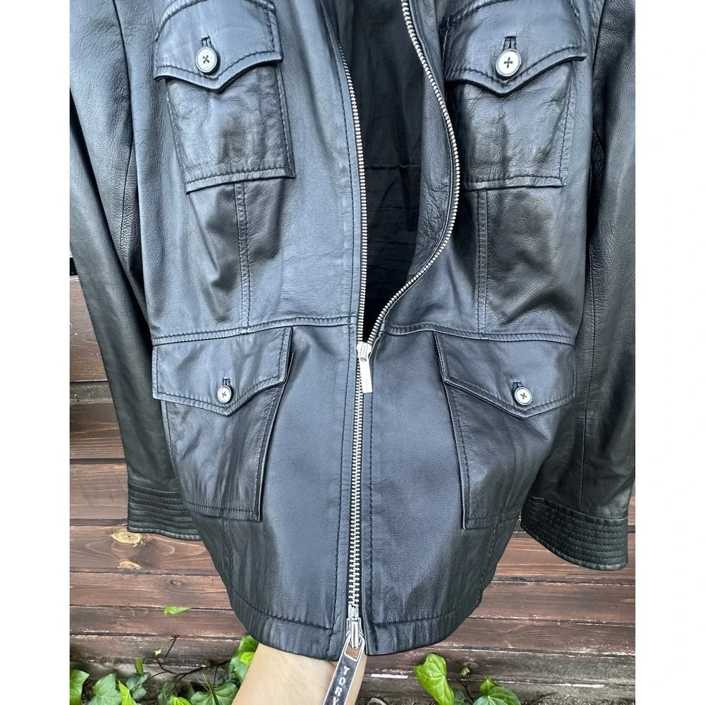 Tory Burch Black Leather Moto / Biker Jacket - Soft Leather‎ *Size 10 /Medium